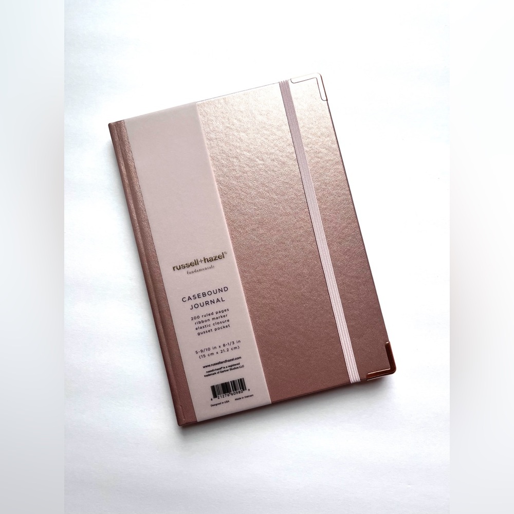 Journal Rose Gold Case bound Russell + Hazel